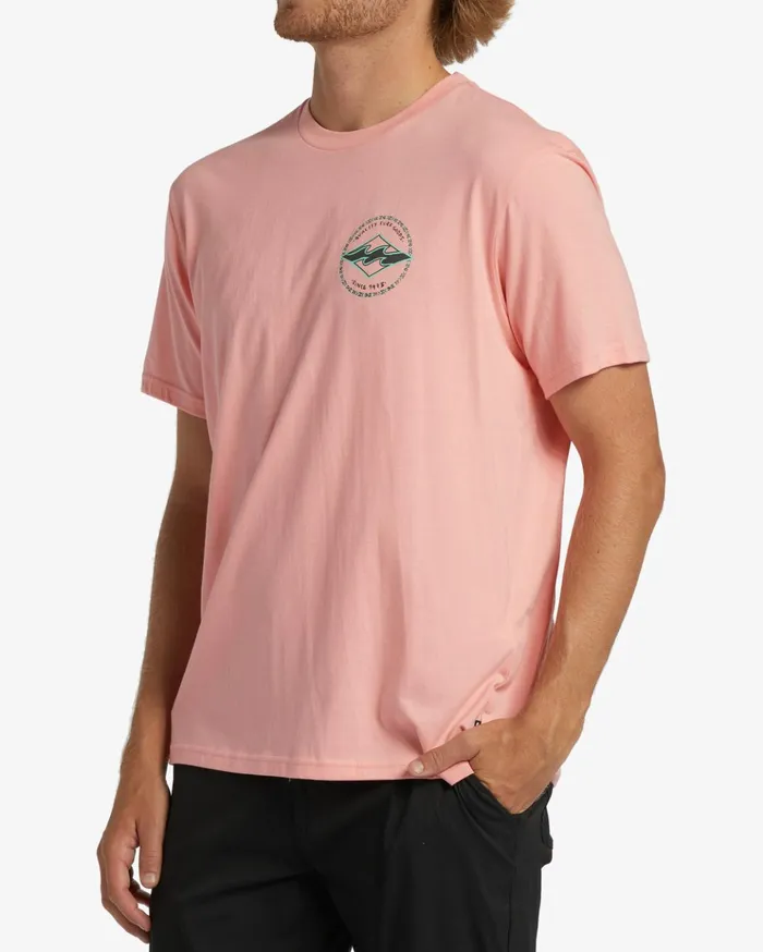 Billabong Rotor Diamond TShirt Neon Light Red Men TShirts Billabong Rotor Diamond TShirt Neon Light Red Men TShirts