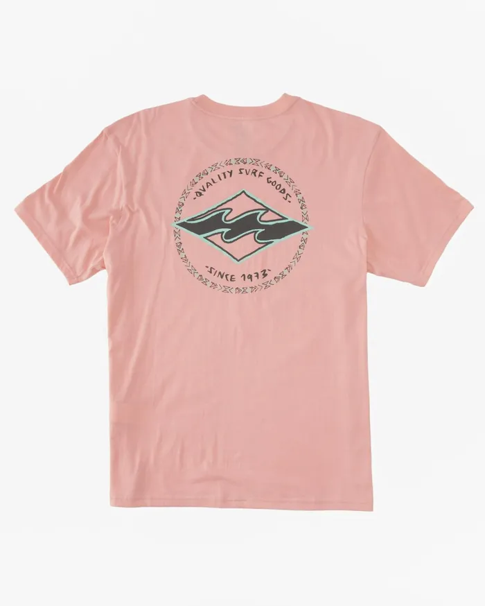 Billabong Rotor Diamond TShirt Neon Light Red Men TShirts Billabong Rotor Diamond TShirt Neon Light Red Men TShirts