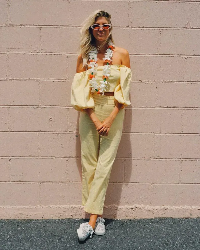 Billabong Salty Blonde Moonlight HighRise Pant Pina Colada Women Pants