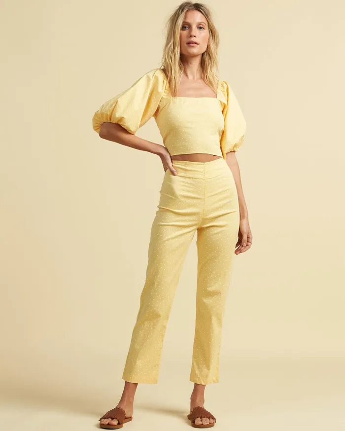 Billabong Salty Blonde Moonlight HighRise Pant Pina Colada Women Pants Billabong Salty Blonde Moonlight HighRise Pant Pina Colada Women Pants
