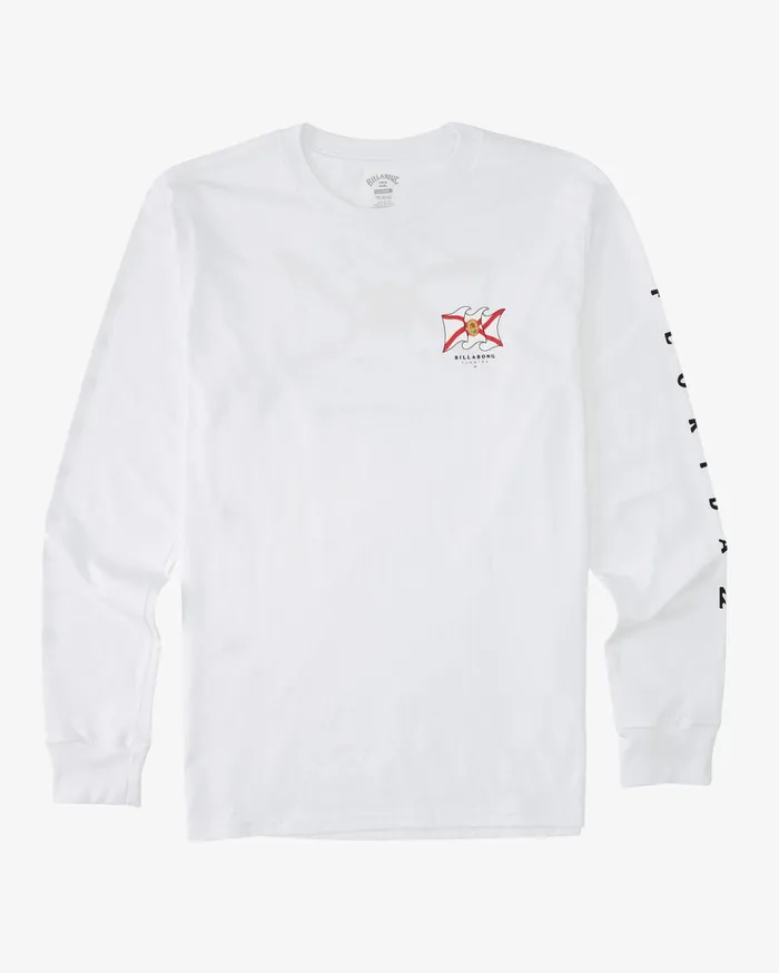 Billabong Salute Florida Long Sleeve TShirt White Men TShirts