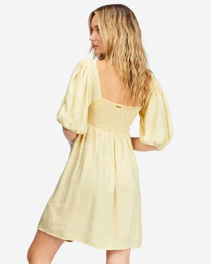 Billabong Sea Side Babydoll Dress Salt Crystal Women Dresses Billabong Sea Side Babydoll Dress Salt Crystal Women Dresses