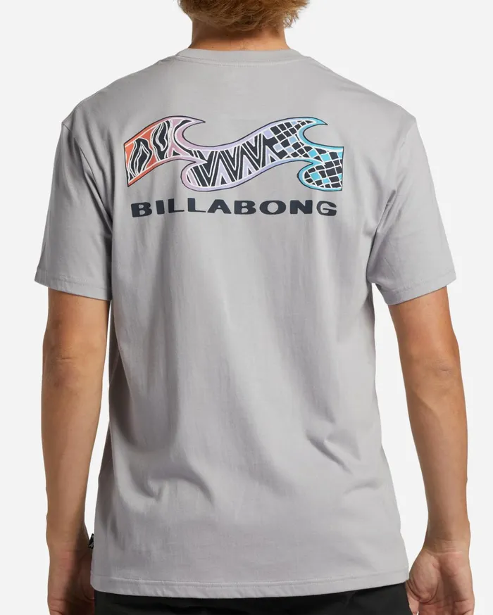 Billabong Segment TShirt Grey Violet Men TShirts Billabong Segment TShirt Grey Violet Men TShirts