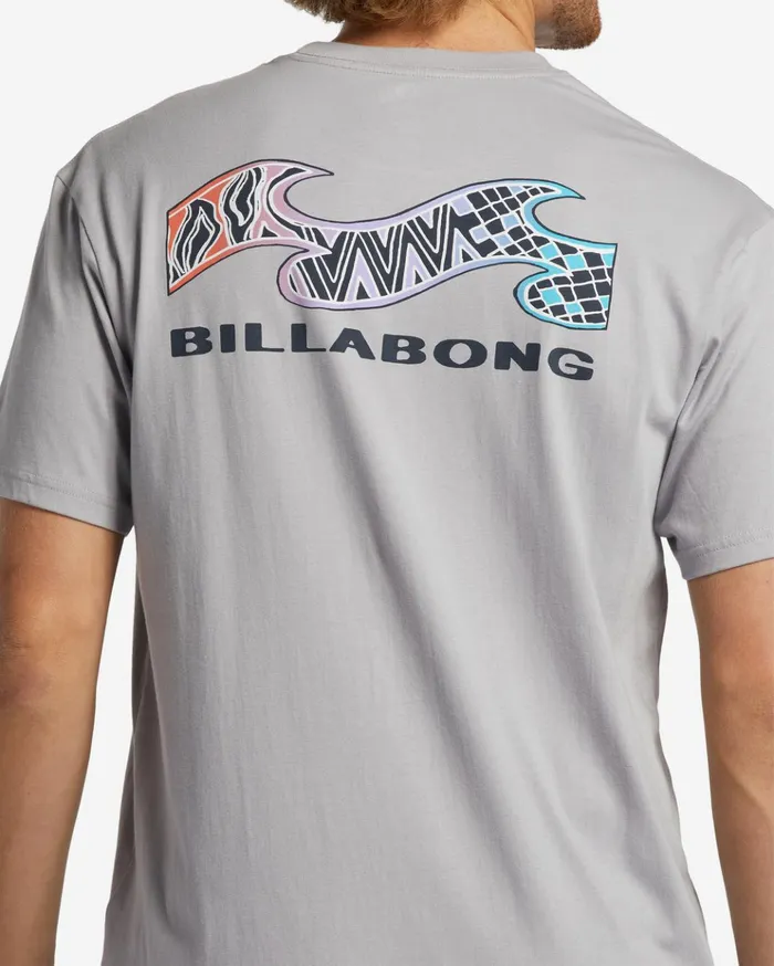 Billabong Segment TShirt Grey Violet Men TShirts Billabong Segment TShirt Grey Violet Men TShirts