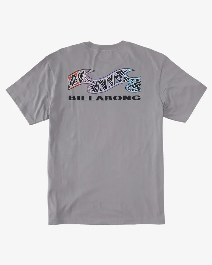 Billabong Segment TShirt Grey Violet Men TShirts Billabong Segment TShirt Grey Violet Men TShirts