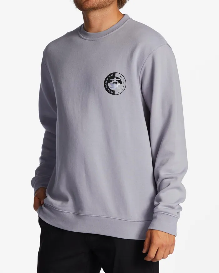 Billabong Short Sands Crewneck Sweatshirt Grey Violet Men Hoodies and Fleece Billabong Short Sands Crewneck Sweatshirt Grey Violet Men Hoodies and Fleece