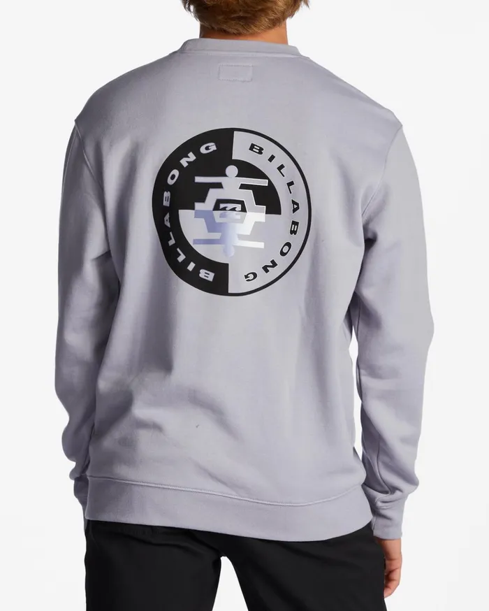 Billabong Short Sands Crewneck Sweatshirt Grey Violet Men Hoodies and Fleece Billabong Short Sands Crewneck Sweatshirt Grey Violet Men Hoodies and Fleece
