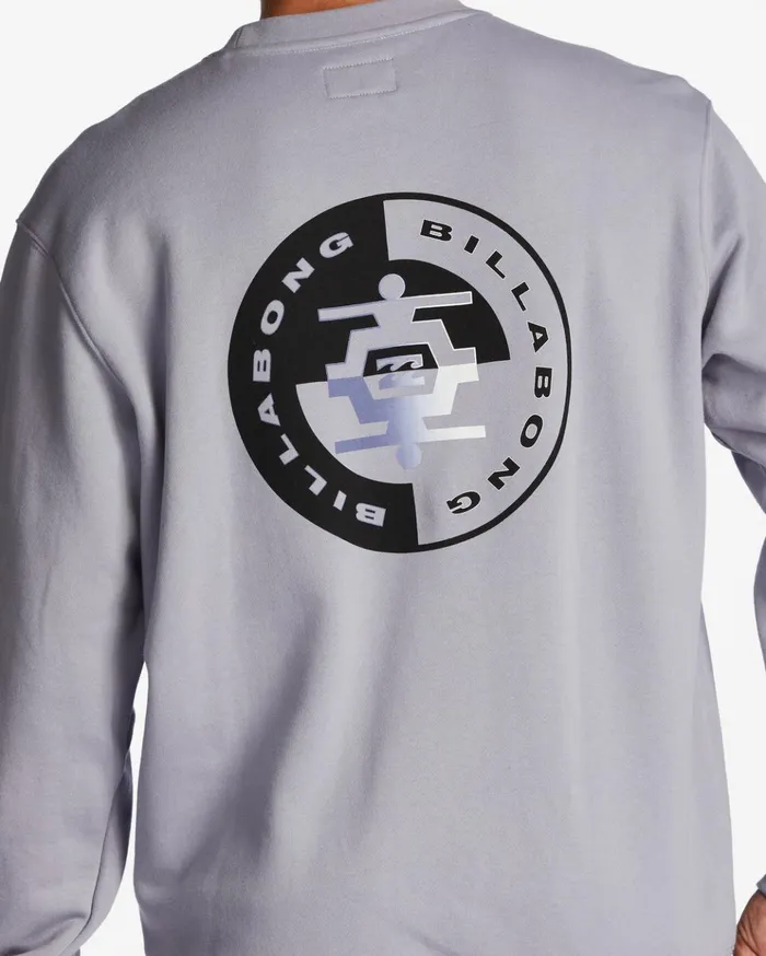 Billabong Short Sands Crewneck Sweatshirt Grey Violet Men Hoodies and Fleece Billabong Short Sands Crewneck Sweatshirt Grey Violet Men Hoodies and Fleece