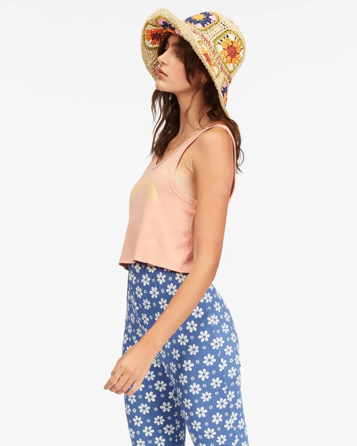 Billabong Smile At The Sun Tank Top Stone Rose Women Graphic Tees and Tanks Billabong Smile At The Sun Tank Top Stone Rose Women Graphic Tees and Tanks