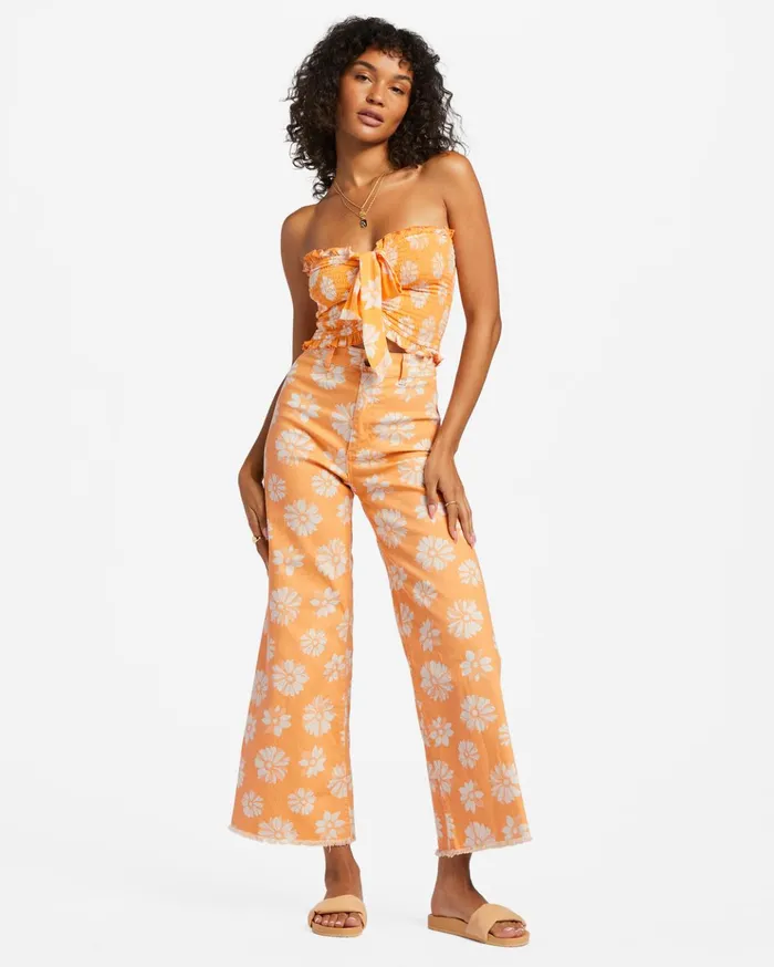 Billabong So Extra Crop Top Orange Peel Women Tops Billabong So Extra Crop Top Orange Peel Women Tops