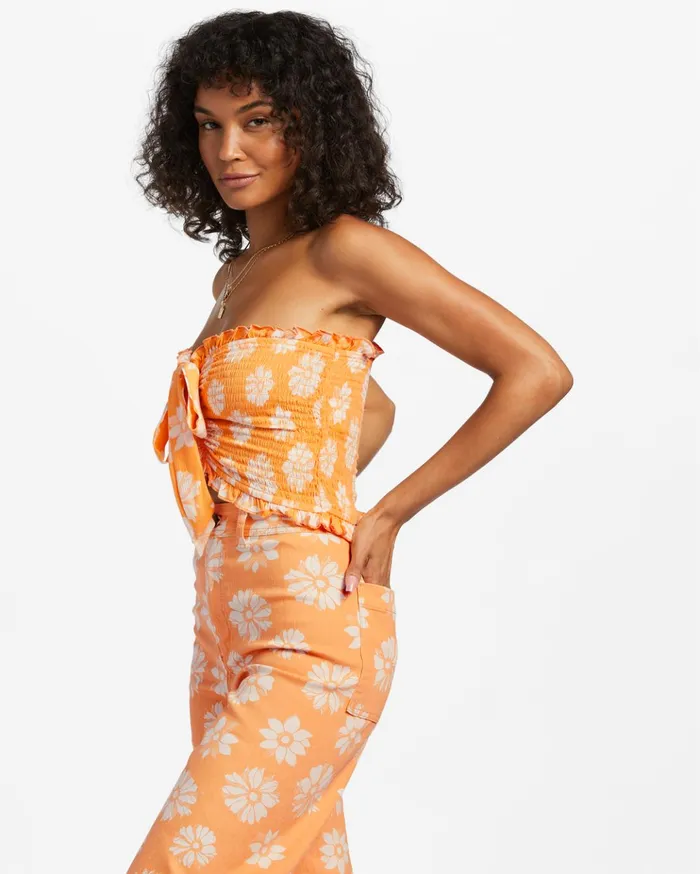 Billabong So Extra Crop Top Orange Peel Women Tops Billabong So Extra Crop Top Orange Peel Women Tops