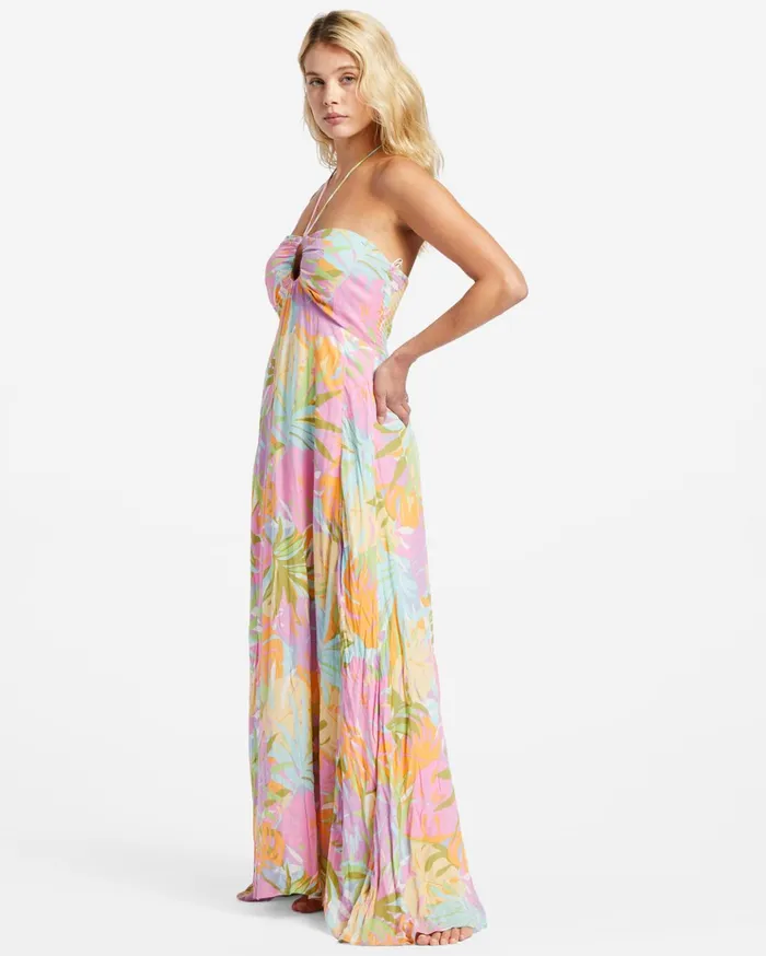Billabong So Groovy Halter Maxi Dress WhiteMulti Women Dresses Billabong So Groovy Halter Maxi Dress WhiteMulti Women Dresses