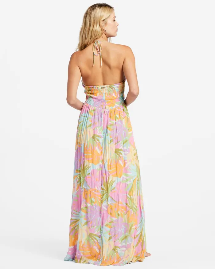 Billabong So Groovy Halter Maxi Dress WhiteMulti Women Dresses Billabong So Groovy Halter Maxi Dress WhiteMulti Women Dresses