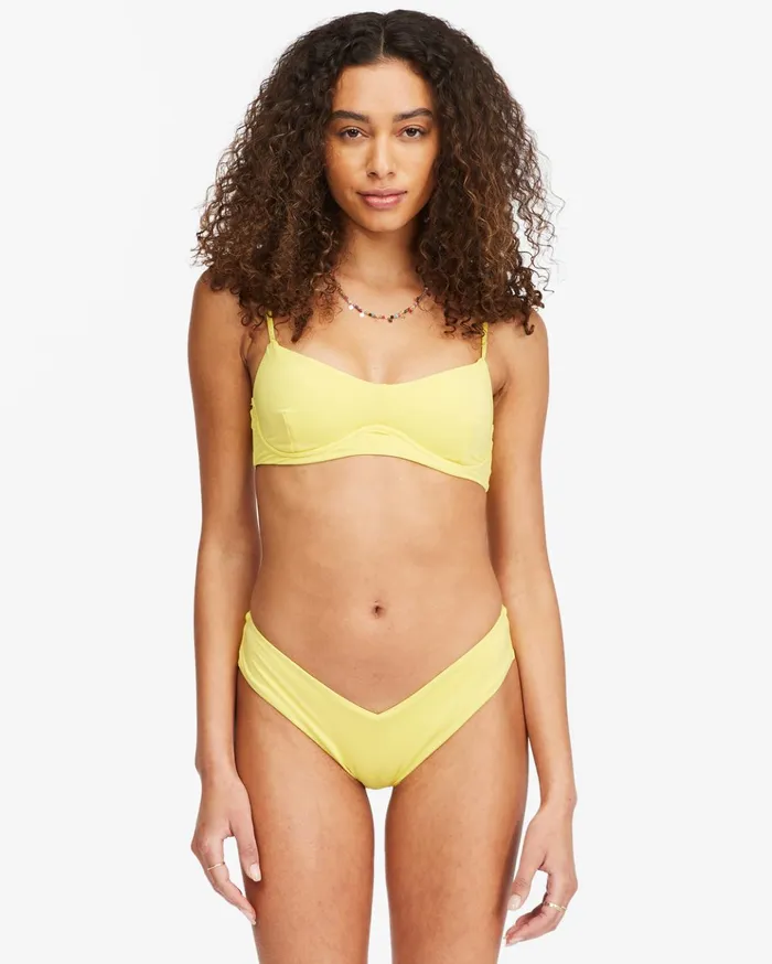 Billabong Sol Searcher Fiji Bikini Bottoms Citron Women Solid Swimwear