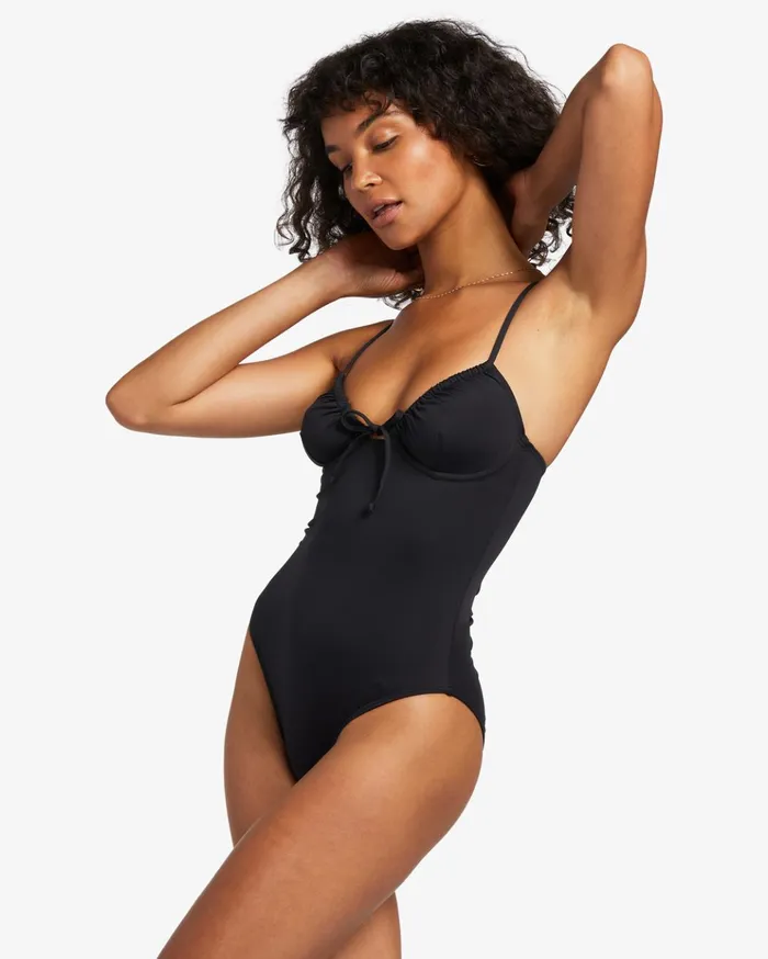 Billabong Sol Searcher OnePiece Swimsuit Black Pebble Women One Pieces Billabong Sol Searcher OnePiece Swimsuit Black Pebble Women One Pieces