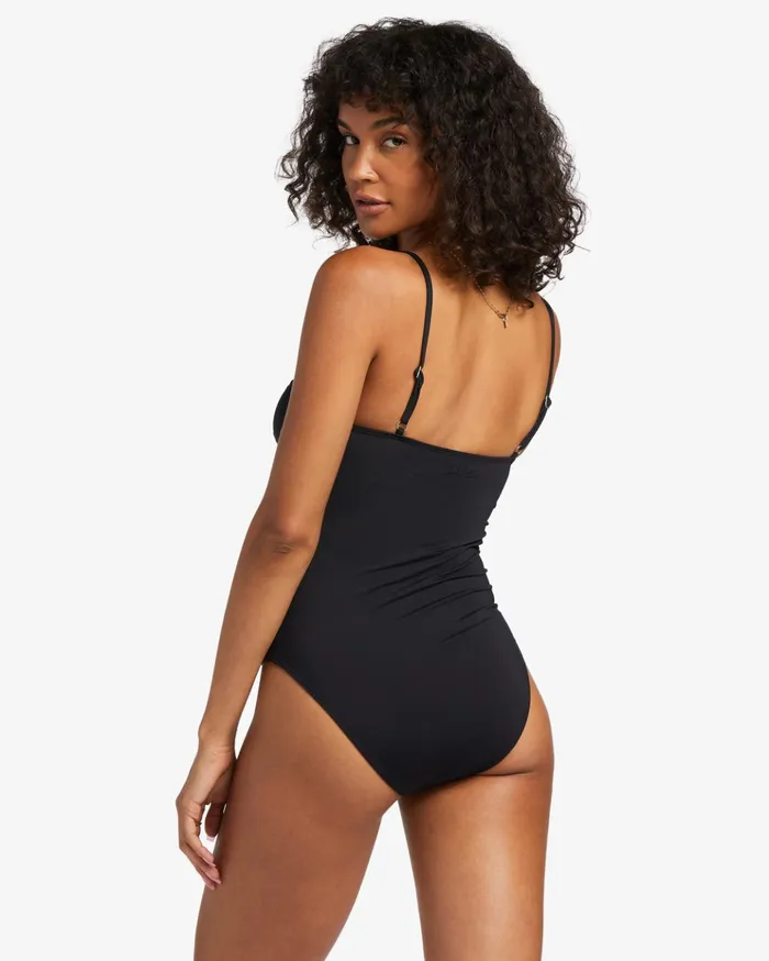 Billabong Sol Searcher OnePiece Swimsuit Black Pebble Women One Pieces Billabong Sol Searcher OnePiece Swimsuit Black Pebble Women One Pieces