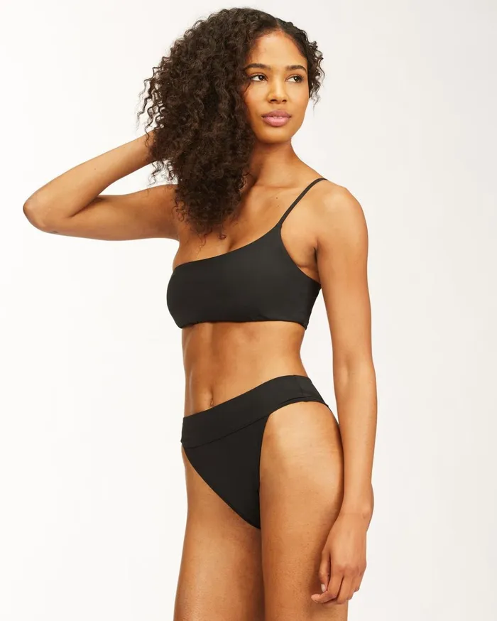 Billabong Sol Searcher One Shoulder Bikini Top Black Pebble Women Bikinis Billabong Sol Searcher One Shoulder Bikini Top Black Pebble Women Bikinis