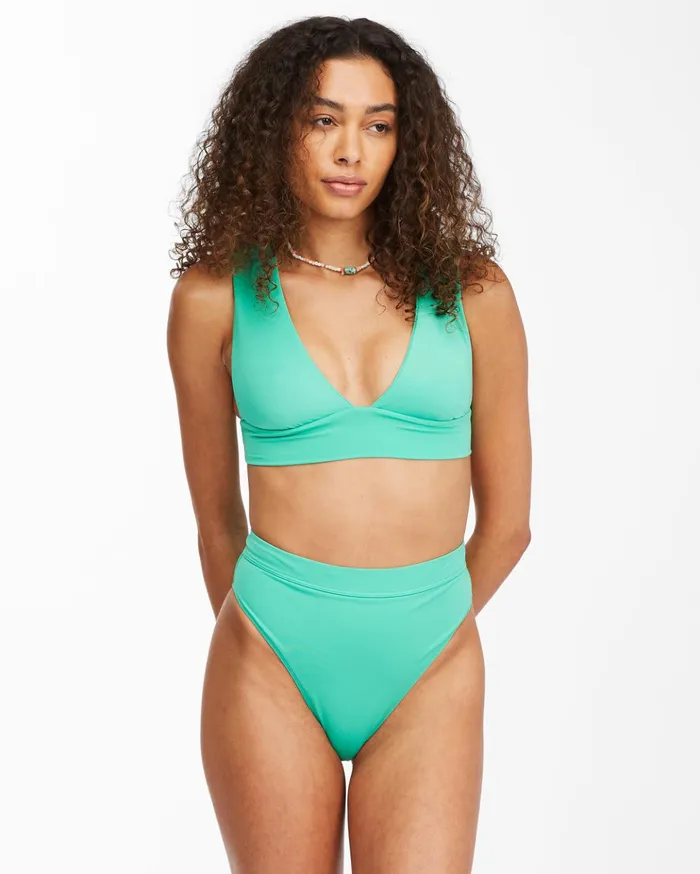 Billabong Sol Searcher Rise HighWaisted Bikini Bottoms Tropical Green Women Solid Swimwear Billabong Sol Searcher Rise HighWaisted Bikini Bottoms Tropical Green Women Solid Swimwear