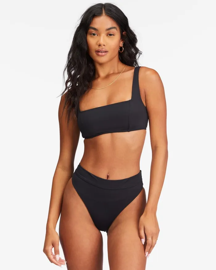 Billabong Sol Searcher Seamed Tank Bralette Bikini Top Black Pebble Women Bikinis Billabong Sol Searcher Seamed Tank Bralette Bikini Top Black Pebble Women Bikinis