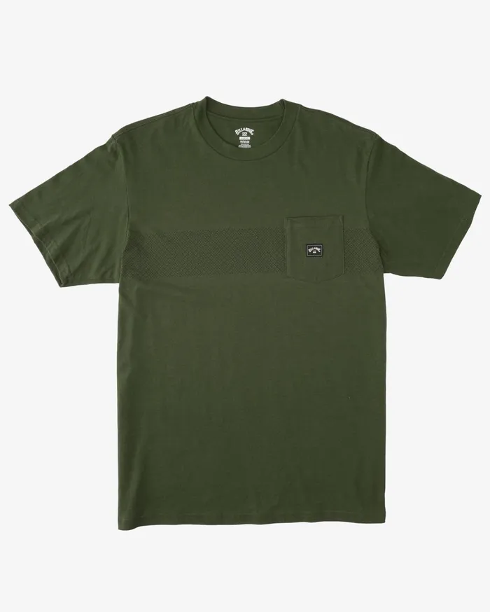 Billabong Spinner Pocket TShirt Washed Olive Men TShirts