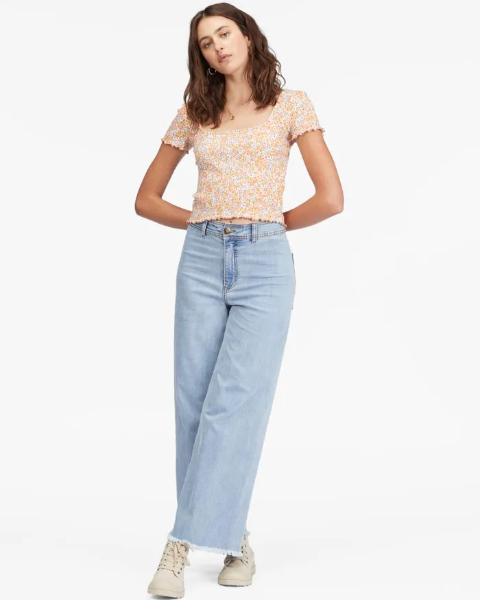 Billabong Squared Away Knit Top Multi Women Tops Billabong Squared Away Knit Top Multi Women Tops