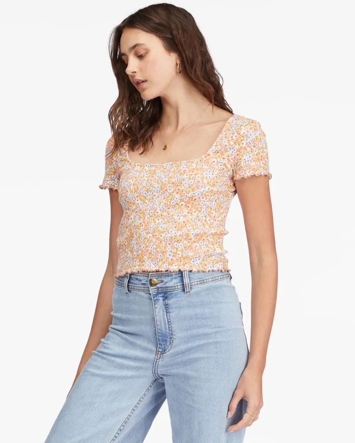 Billabong Squared Away Knit Top Multi Women Tops Billabong Squared Away Knit Top Multi Women Tops