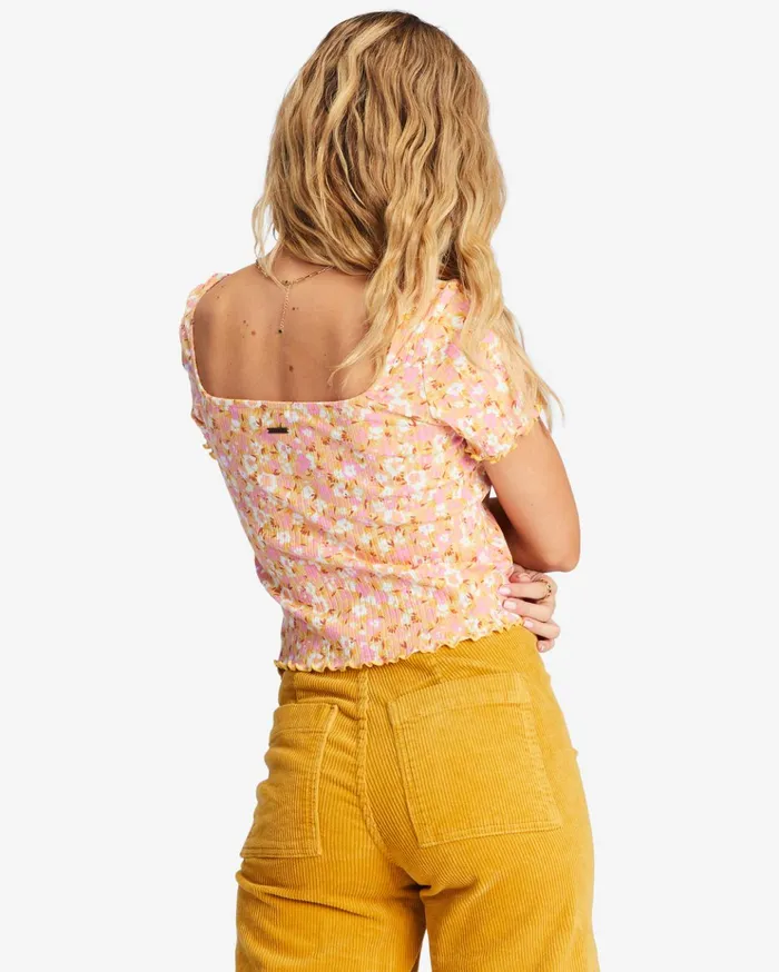 Billabong Squared Away Knit Top White Multi Women Tops Billabong Squared Away Knit Top White Multi Women Tops