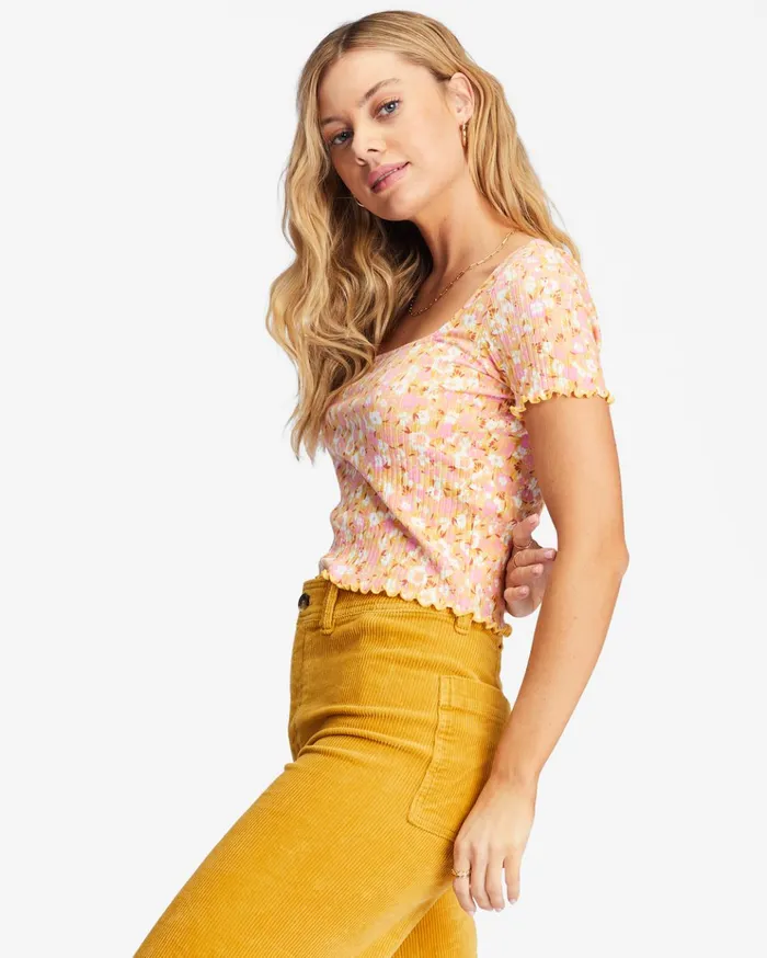 Billabong Squared Away Knit Top White Multi Women Tops Billabong Squared Away Knit Top White Multi Women Tops