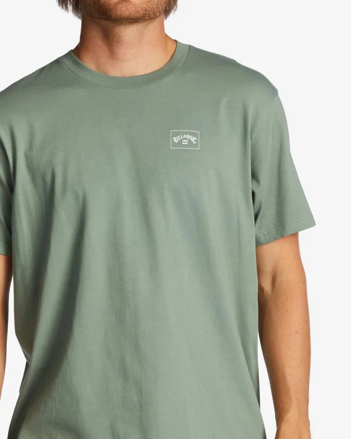 Billabong Stacked Arch TShirt Sage Men TShirts Billabong Stacked Arch TShirt Sage Men TShirts