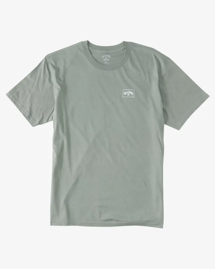 Billabong Stacked Arch TShirt Sage Men TShirts Billabong Stacked Arch TShirt Sage Men TShirts