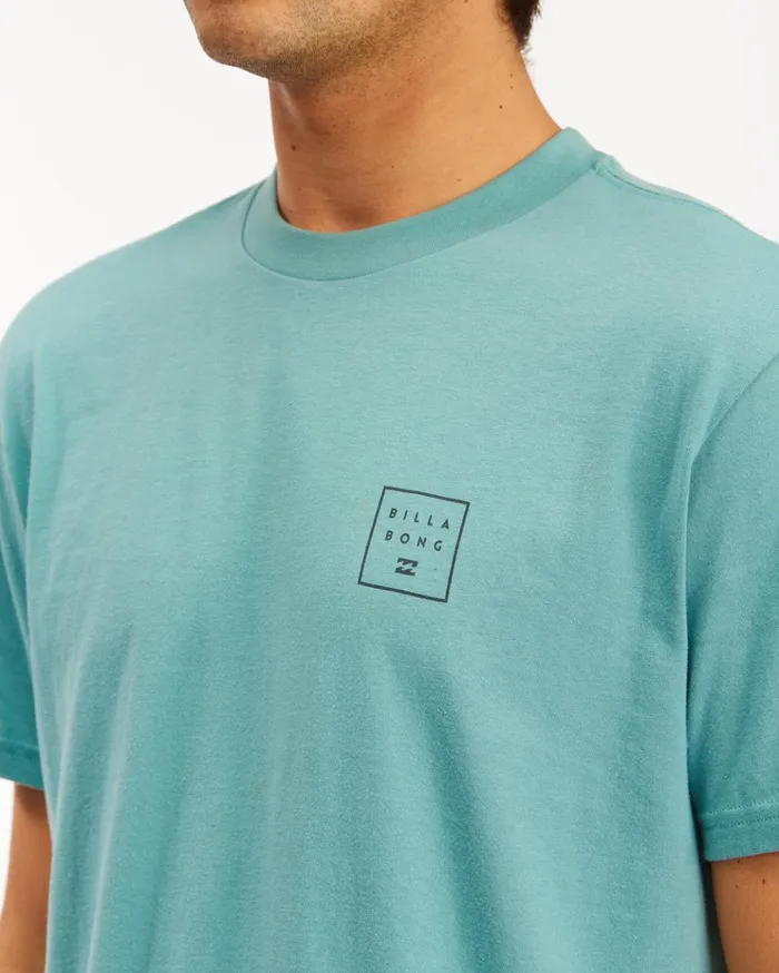 Billabong Stacked Short Sleeve TShirt Light Marine Men TShirts Billabong Stacked Short Sleeve TShirt Light Marine Men TShirts