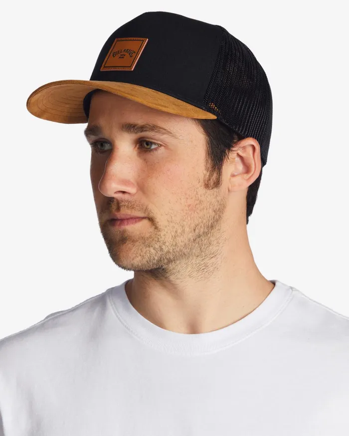 Billabong Stacked Trucker Hat BlackTan Men Hats Billabong Stacked Trucker Hat BlackTan Men Hats