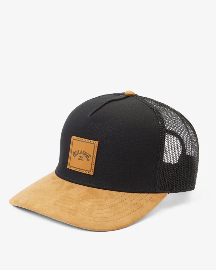 Billabong Stacked Trucker Hat BlackTan Men Hats Billabong Stacked Trucker Hat BlackTan Men Hats