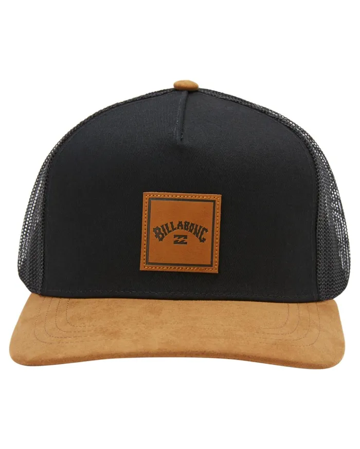 Billabong Stacked Trucker Hat BlackTan Men Hats Billabong Stacked Trucker Hat BlackTan Men Hats