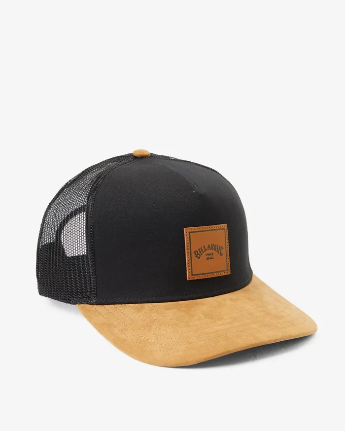 Billabong Stacked Trucker Hat BlackTan Men Hats Billabong Stacked Trucker Hat BlackTan Men Hats