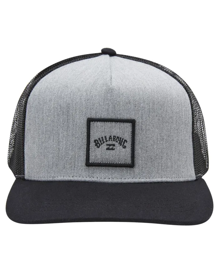 Billabong Stacked Trucker Hat Grey Heather Men Hats Billabong Stacked Trucker Hat Grey Heather Men Hats