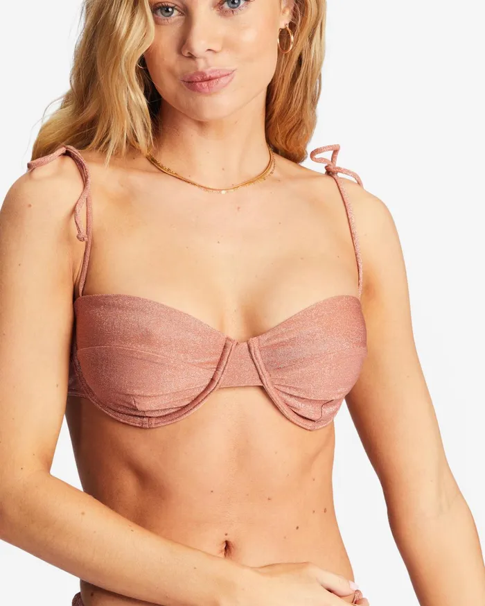 Billabong Starry Eyes Underwire Bikini Top Sweet Chocolate Women Bikini Tops Billabong Starry Eyes Underwire Bikini Top Sweet Chocolate Women Bikini Tops