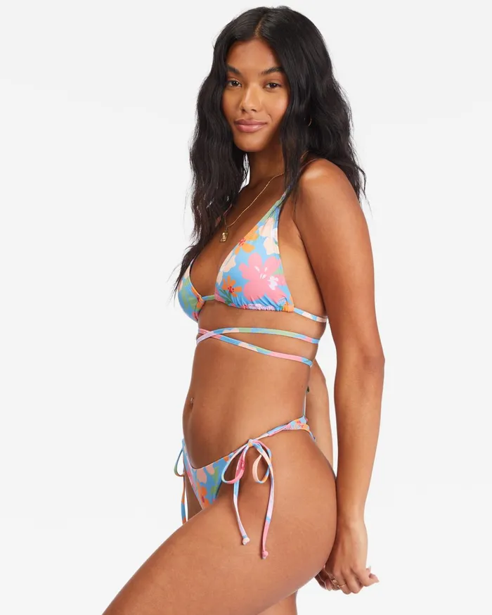 Billabong Summer Field TieSide Maya Bikini Bottoms Bliss Blue Women Bikini Bottoms Billabong Summer Field TieSide Maya Bikini Bottoms Bliss Blue Women Bikini Bottoms