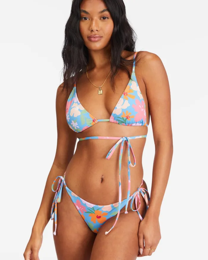 Billabong Summer Field TieSide Maya Bikini Bottoms Bliss Blue Women Bikini Bottoms Billabong Summer Field TieSide Maya Bikini Bottoms Bliss Blue Women Bikini Bottoms
