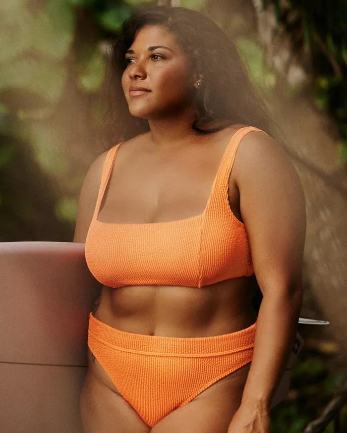 Billabong Summer High Maui Rider Bikini Bottoms Orange Crush Women Solid Swimwear Billabong Summer High Maui Rider Bikini Bottoms Orange Crush Women Solid Swimwear