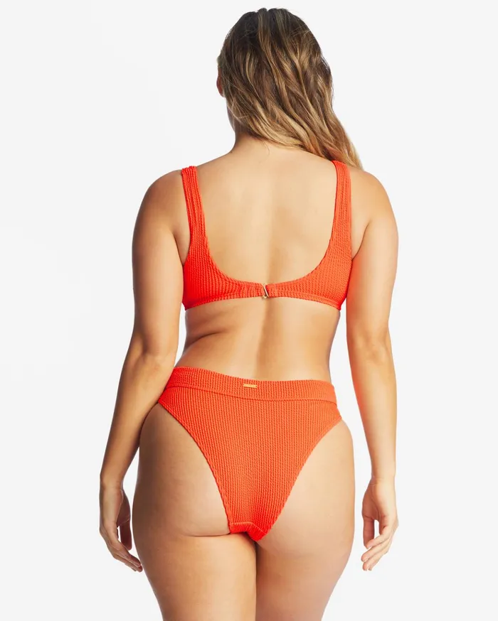 Billabong Summer High Maui Rider Bikini Bottoms Orange Crush Women Solid Swimwear Billabong Summer High Maui Rider Bikini Bottoms Orange Crush Women Solid Swimwear