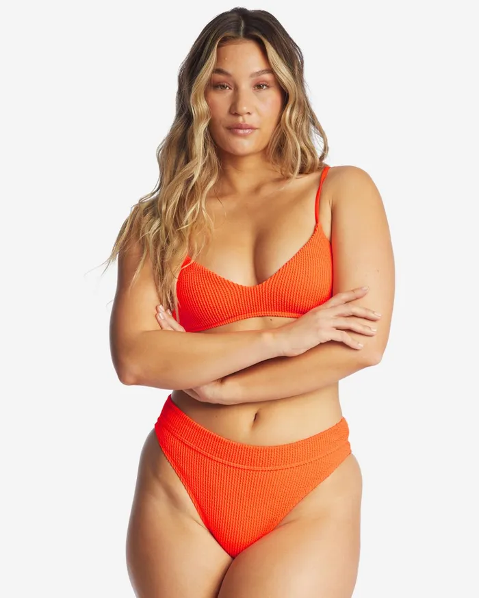 Billabong Summer High Maui Rider Bikini Bottoms Orange Crush Women Solid Swimwear Billabong Summer High Maui Rider Bikini Bottoms Orange Crush Women Solid Swimwear