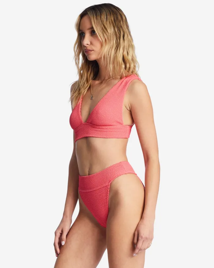 Billabong Summer High Plunge Bikini Top Coral Crush Women Bikinis Billabong Summer High Plunge Bikini Top Coral Crush Women Bikinis