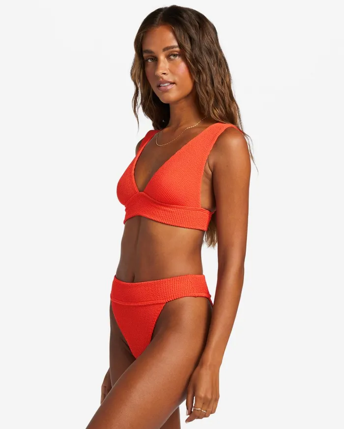 Billabong Summer High Plunge Bikini Top Red Aloha Women Bikinis Billabong Summer High Plunge Bikini Top Red Aloha Women Bikinis