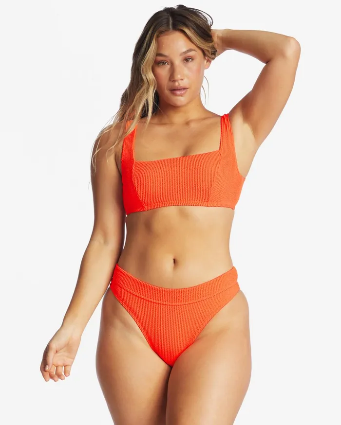 Billabong Summer High Square Bralette Underwire Bikini Top Orange Crush Women Bikini Tops Billabong Summer High Square Bralette Underwire Bikini Top Orange Crush Women Bikini Tops