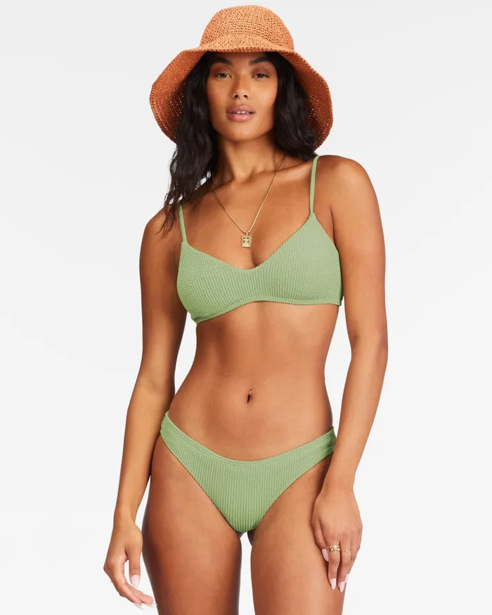 Billabong Summer High VNeck Bralette Bikini Top Agave Women Bikini Tops Billabong Summer High VNeck Bralette Bikini Top Agave Women Bikini Tops