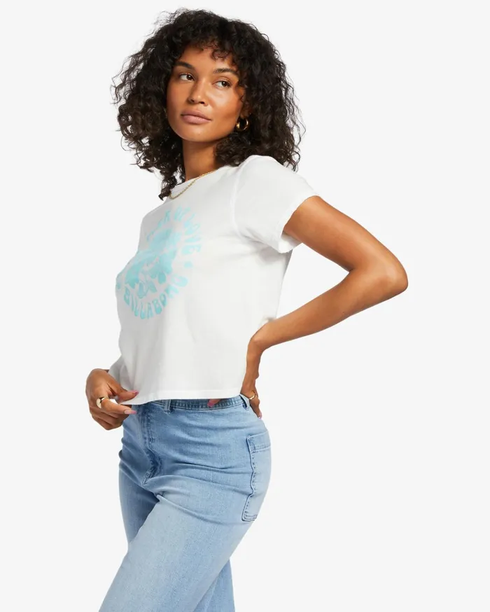 Billabong Summer Of Love TShirt Salt Crystal Women Graphic Tees and Tanks Billabong Summer Of Love TShirt Salt Crystal Women Graphic Tees and Tanks