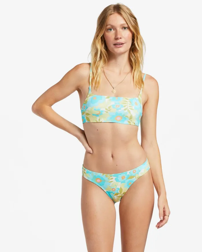 Billabong Summer Sky Zoe Crop Bikini Top Multi Women Bikinis