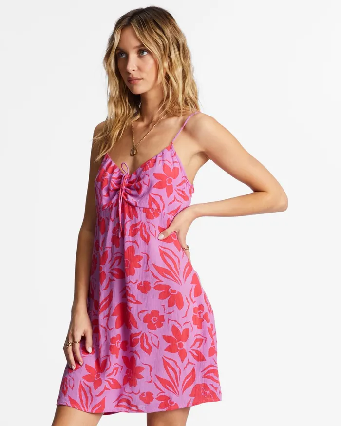 Billabong Sun Chaser Mini Slip Dress Bright Orchid Women Dresses Billabong Sun Chaser Mini Slip Dress Bright Orchid Women Dresses