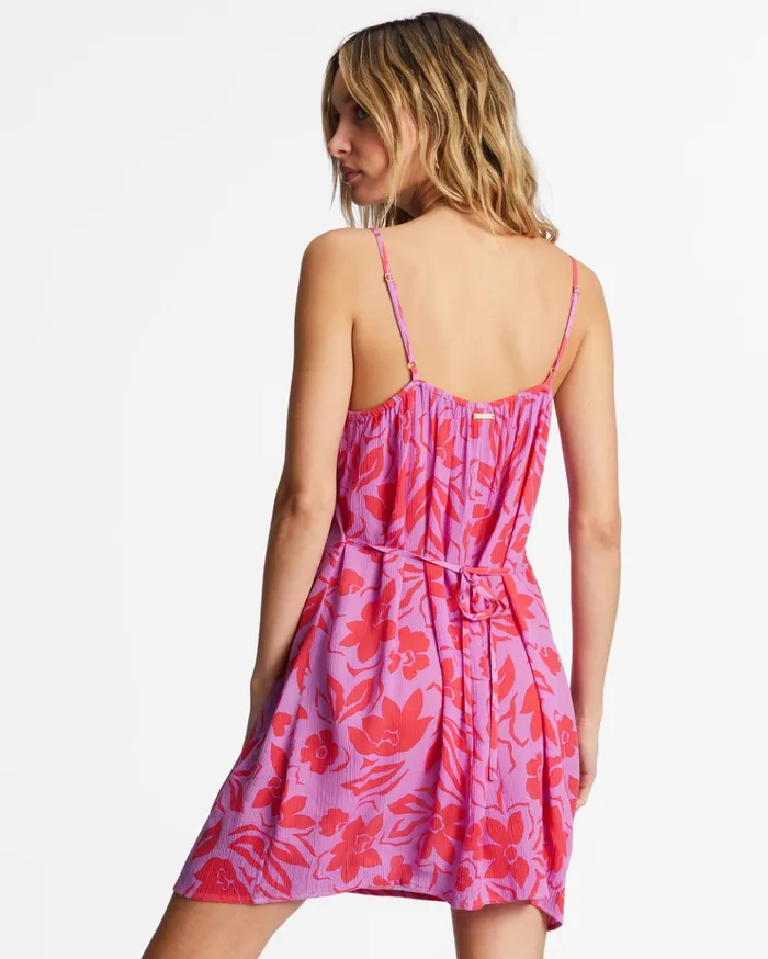 Billabong Sun Chaser Mini Slip Dress Bright Orchid Women Dresses Billabong Sun Chaser Mini Slip Dress Bright Orchid Women Dresses